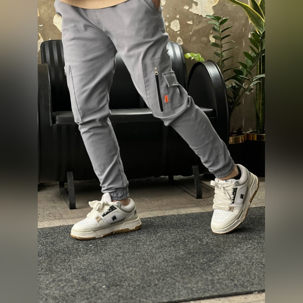 Men's Gray Cargo Pants